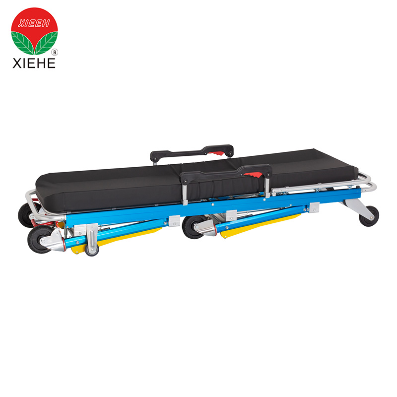 Ambulance Automatic Loading Folding Chair Stretcher With Wheels For ...