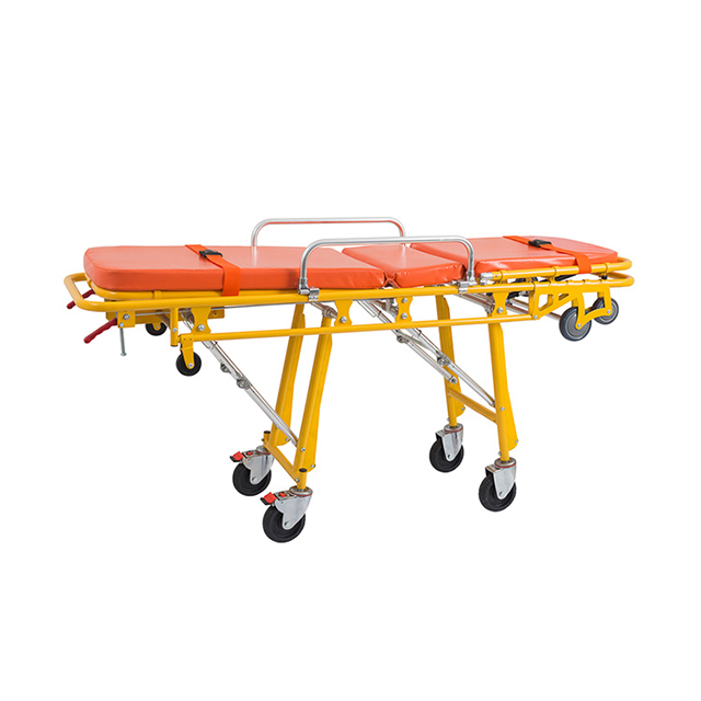 Stainless steel Ambulance Emergency Stretcher cart patient Transport Trolley for hospital